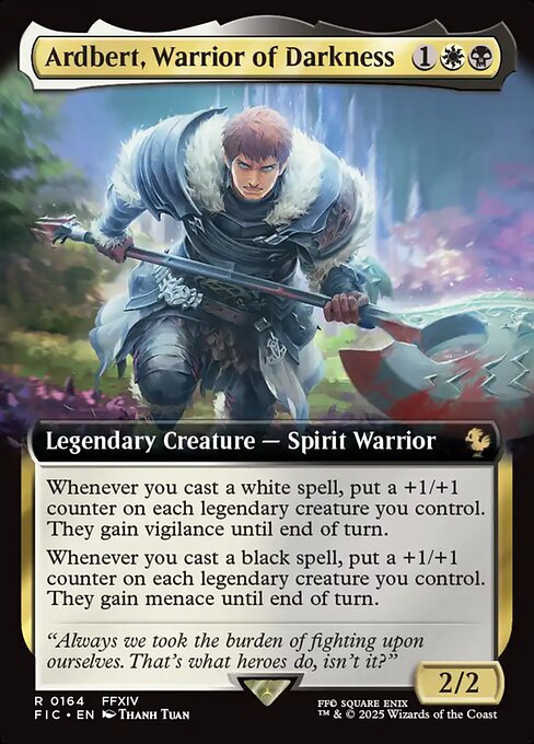 Ardbert, Warrior of Darkness (Extended Art) - Commander: FINAL FANTASY