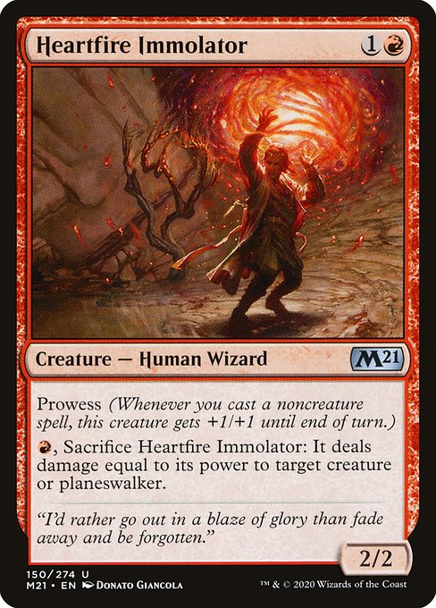 Heartfire Immolator (Foil) - Core Set 2021