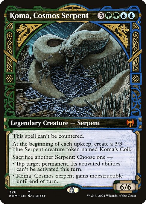 Koma, Cosmos Serpent (Showcase) - Kaldheim