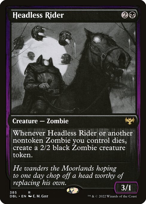Headless Rider (Foil) - Innistrad: Double Feature