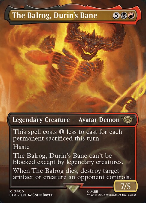 The Balrog, Durin's Bane (Borderless) - Universes Beyond: The Lord of the Rings: Tales of Middle-earth