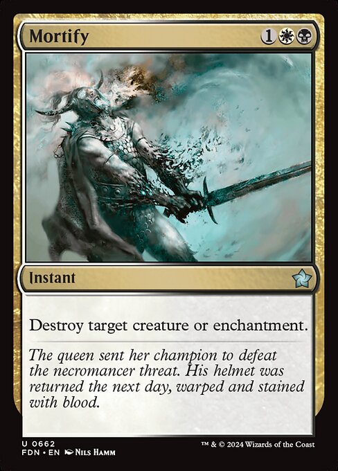 Mortify - Game Day & Store Championship Promos