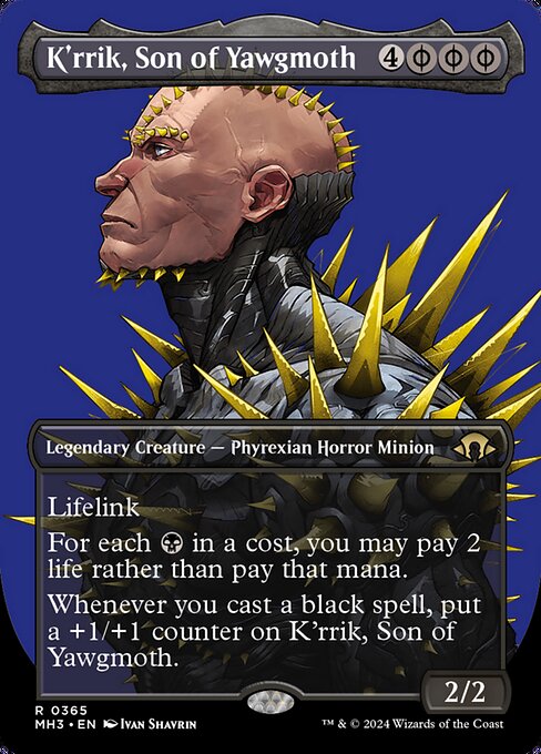 K'rrik, Son of Yawgmoth (Borderless) - Modern Horizons 3