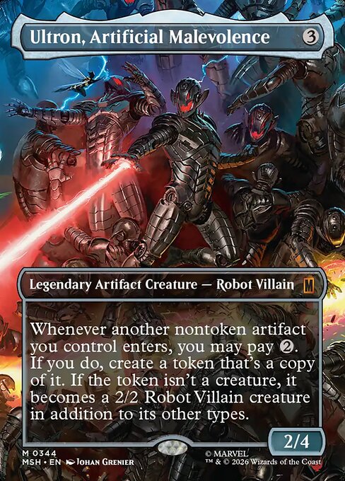 Ultron, Artificial Malevolence (Borderless) (0344) - Marvel Super Heroes