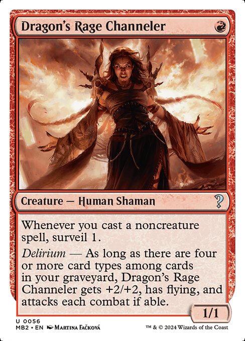 Dragon's Rage Channeler (White Border) - Mystery Booster 2