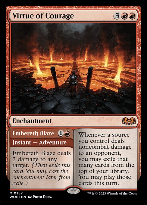 Virtue of Courage - Wilds of Eldraine