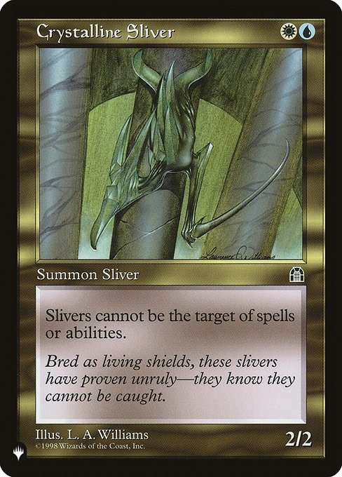 Crystalline Sliver - The List Reprints