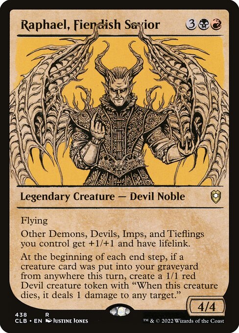 Raphael, Fiendish Savior (Showcase) - Commander Legends: Battle for Baldur's Gate