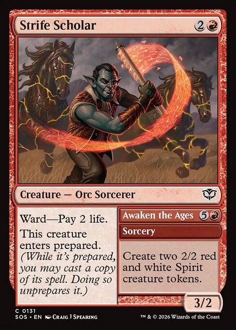 Strife Scholar (Foil) - Secrets of Strixhaven