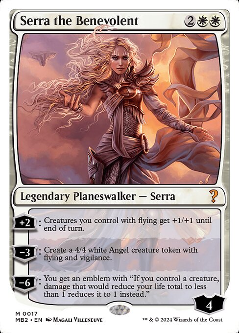 Serra the Benevolent (White Border) - Mystery Booster 2