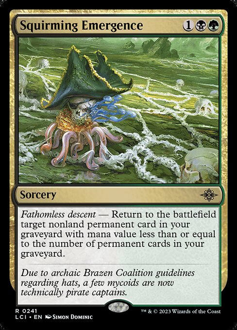Squirming Emergence (Extended Art) (Foil) - The Lost Caverns of Ixalan