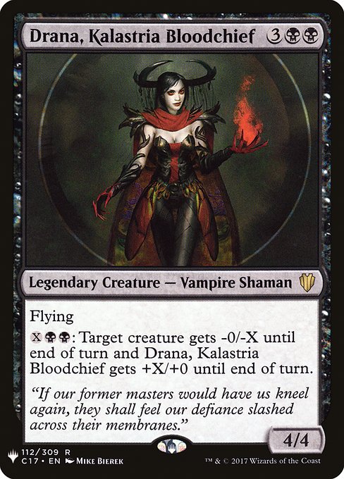 Drana, Kalastria Bloodchief - The List Reprints