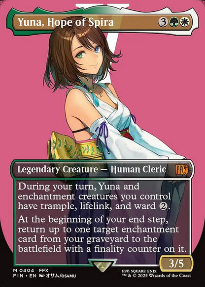 Yuna, Hope of Spira (Borderless) (Foil) - FINAL FANTASY