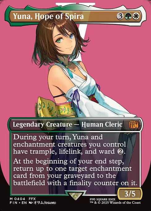 Yuna, Hope of Spira (Borderless) (Foil) - FINAL FANTASY