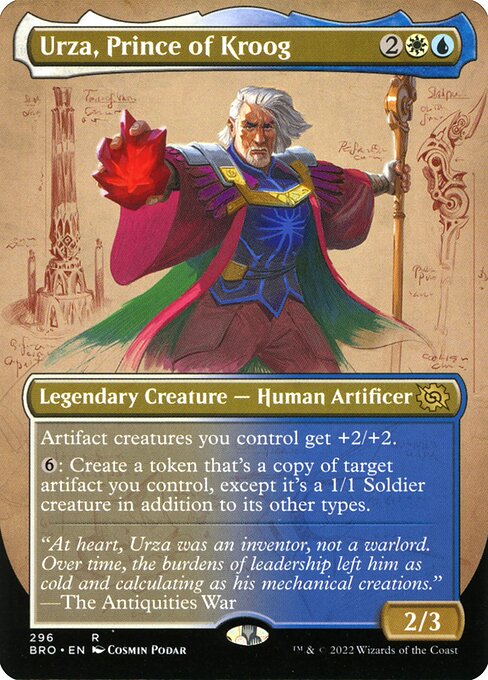 Urza, Prince of Kroog (Borderless) - The Brothers' War