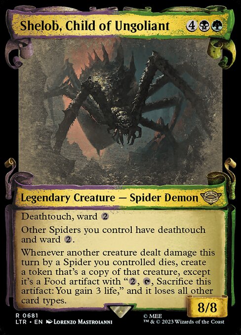 Shelob, Child of Ungoliant (Showcase Scrolls) - Universes Beyond: The Lord of the Rings: Tales of Middle-earth