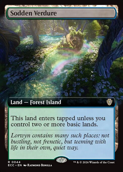 Sodden Verdure (Extended Art) - Commander: Lorwyn Eclipsed