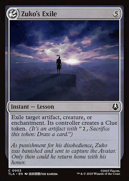 Zuko's Exile (Foil) - Avatar: The Last Airbender