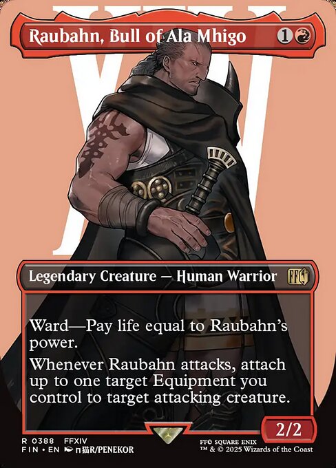 Raubahn, Bull of Ala Mhigo (Borderless) (Foil) - FINAL FANTASY