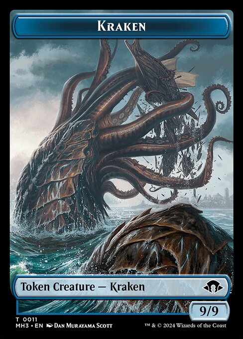 Kraken Token (Foil) - Ikoria: Lair of Behemoths