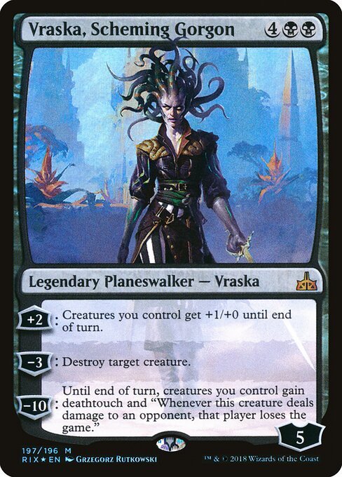 Vraska, Scheming Gorgon (Foil) - Rivals of Ixalan