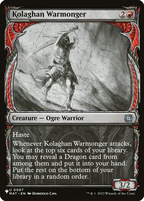 Kolaghan Warmonger - The List Reprints