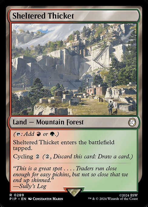 Sheltered Thicket - Universes Beyond: Fallout