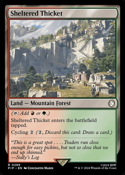 Sheltered Thicket - Universes Beyond: Fallout