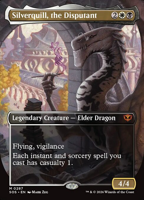 Silverquill, the Disputant (Borderless) - Secrets of Strixhaven
