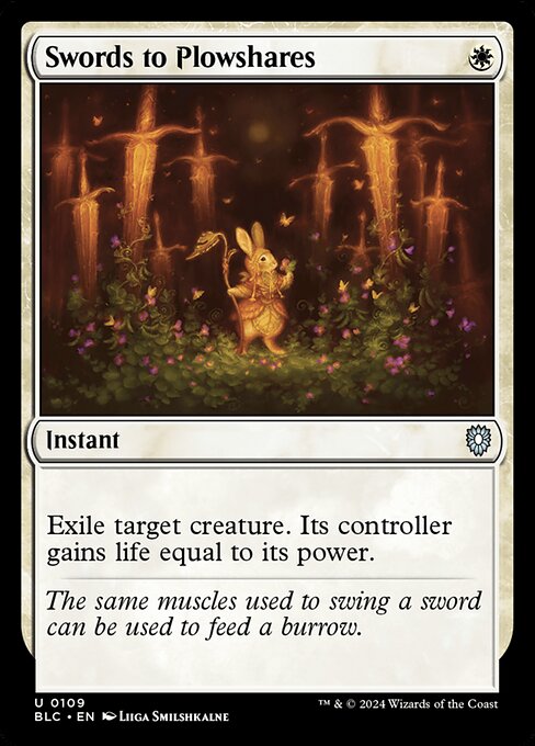 Swords to Plowshares - Commander: Bloomburrow