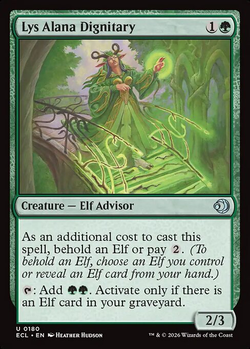 Lys Alana Dignitary - Lorwyn Eclipsed