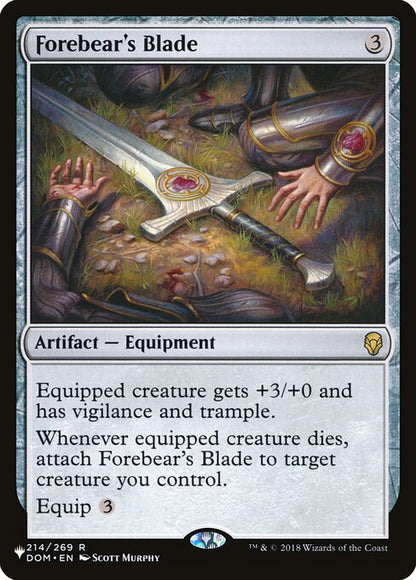 Forebear's Blade - The List Reprints