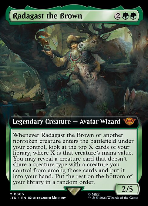 Radagast the Brown (Extended Art) - Universes Beyond: The Lord of the Rings: Tales of Middle-earth