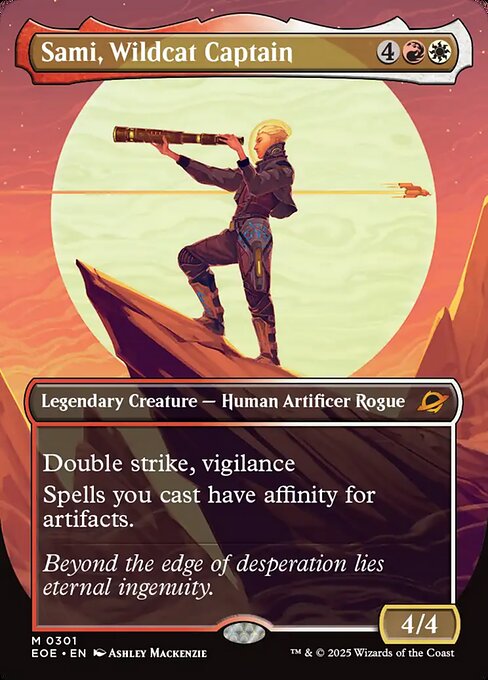 Sami, Wildcat Captain (Borderless) (Foil) - Edge of Eternities