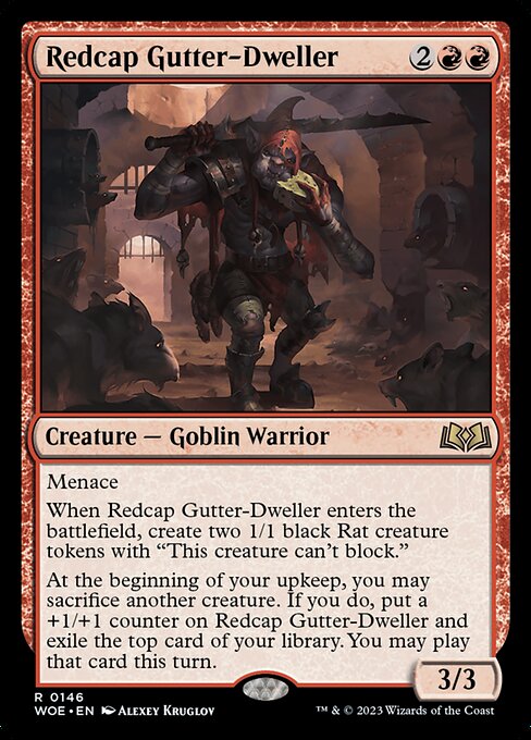 Redcap Gutter-Dweller (Foil) - Wilds of Eldraine