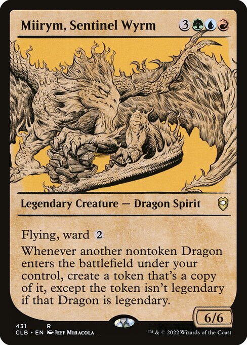 Miirym, Sentinel Wyrm (Showcase) - Commander Legends: Battle for Baldur's Gate