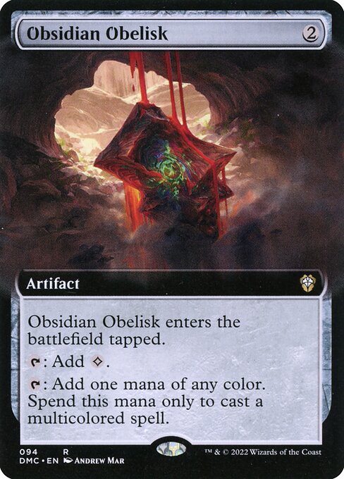 Obsidian Obelisk (Extended Art) - Commander: Dominaria United