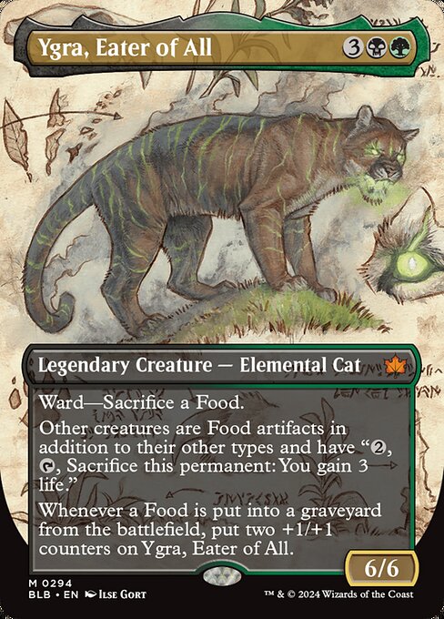 Ygra, Eater of All (Borderless) - Bloomburrow