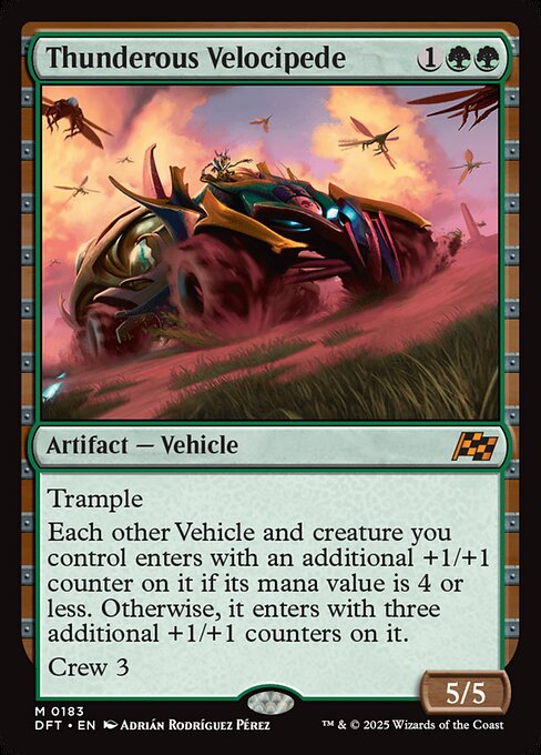 Thunderous Velocipede (Foil) - Aetherdrift