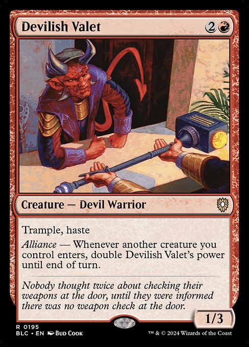 Devilish Valet - Commander: Bloomburrow
