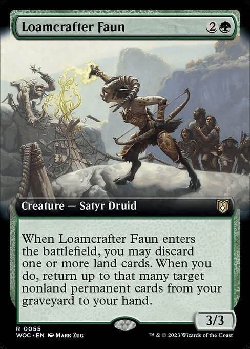 Loamcrafter Faun (Extended Art) - Commander: Wilds of Eldraine