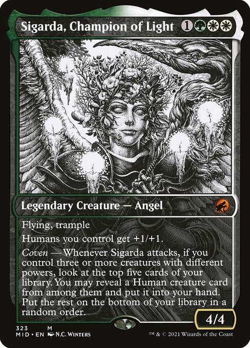 Sigarda, Champion of Light (Showcase) - Innistrad: Midnight Hunt
