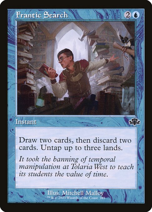 Frantic Search (Retro Frame) (Foil) - Dominaria Remastered