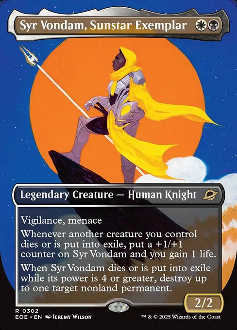 Syr Vondam, Sunstar Exemplar (Borderless) - Edge of Eternities