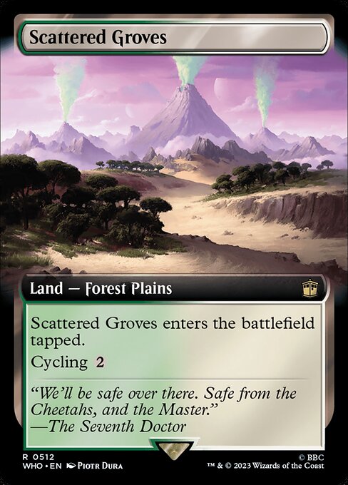 Scattered Groves (Extended Art) (Foil) - Universes Beyond: Doctor Who