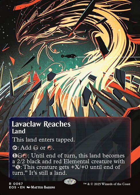 Lavaclaw Reaches (0067) (Borderless) - Edge of Eternities: Stellar Sights