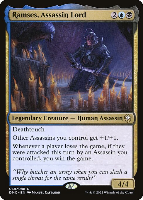 Ramses, Assassin Lord - Commander: Dominaria United
