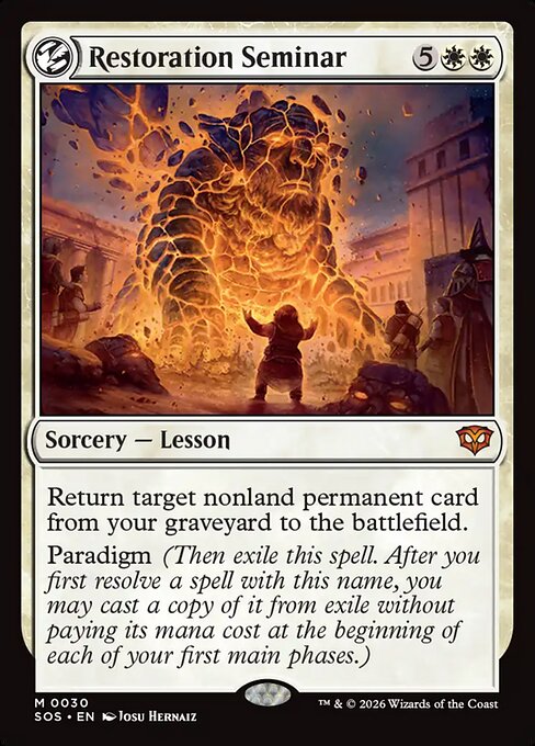 Restoration Seminar (Foil) - Secrets of Strixhaven