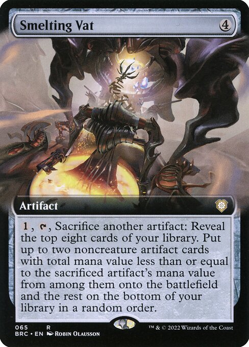Smelting Vat (Extended Art) - Commander: The Brothers' War