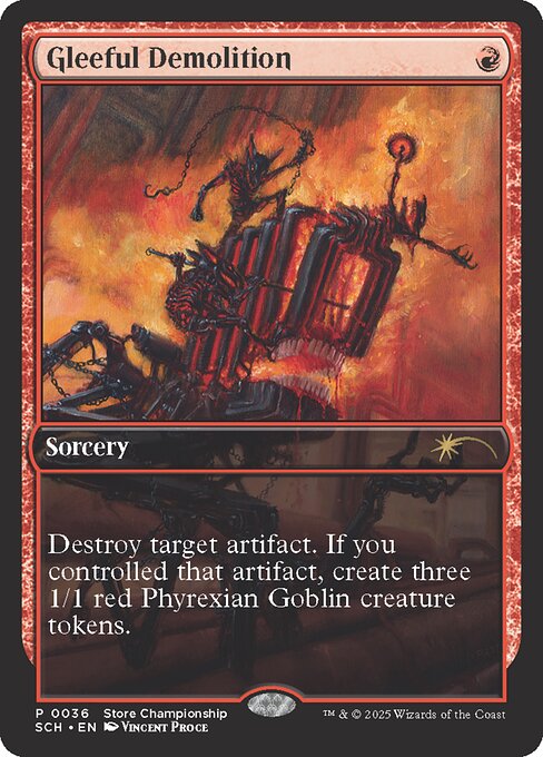 Gleeful Demolition - Game Day & Store Championship Promos